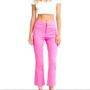 Zara High Waisted Capri Bubble Gum Pink Pants Size XXL